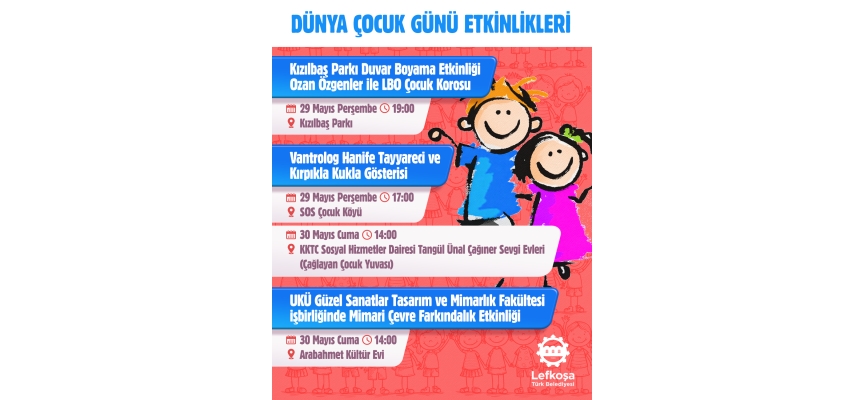 LTB,1 Haziran Dünya Çocuk Günü’nü çeşitli etkinliklerle  kutluyor