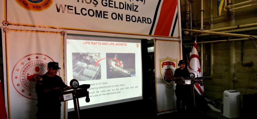 Şehit Teğmen Caner Gönyeli Arama Kurtarma Davet Tatbikatı’nın deniz safhası yapılıyor