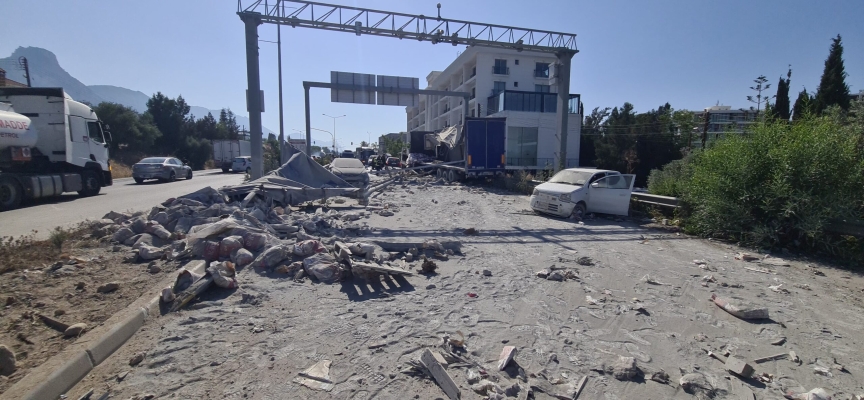 Girne’de korkutan kaza