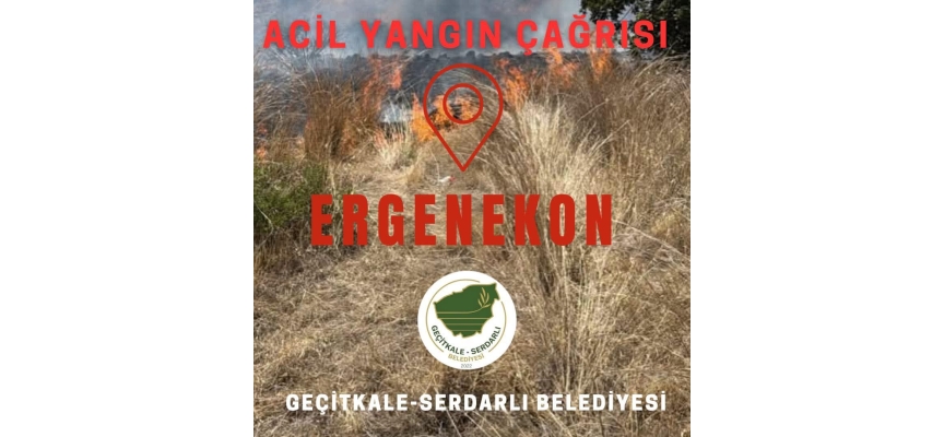 Ergenekon köyünde yangın…