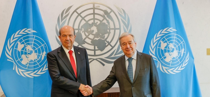 Cumhurbaşkanı Ersin Tatar, BM Genel Sekreteri Antonio Guterres ile görüştü