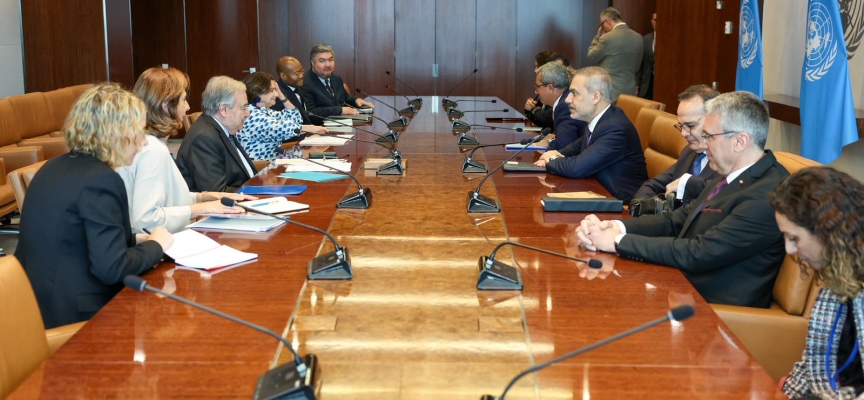 TC Dışişleri Bakanı Fidan, BM Genel Sekreteri Guterres ile görüştü