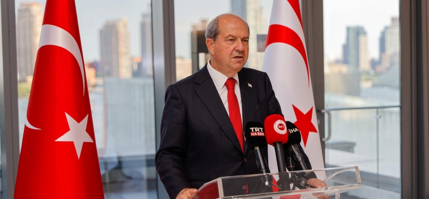 Cumhurbaşkanı Ersin Tatar, BM Merkezi’nde ve Türkevi’nde basın toplantısı düzenledi