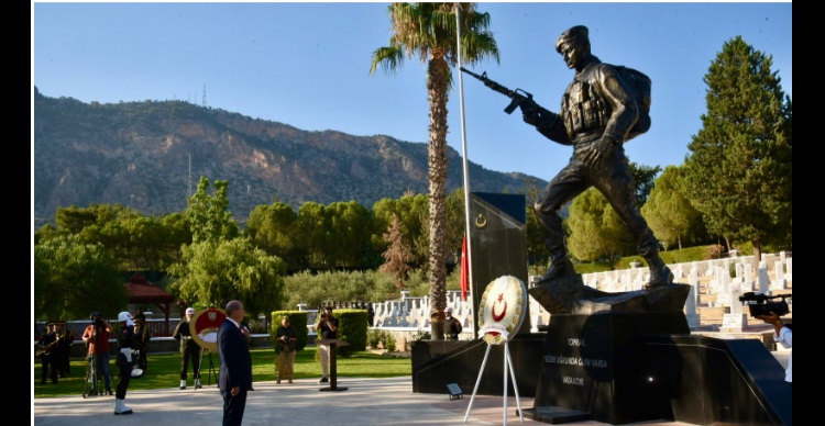 Boğaz Şehitliği’nde tören düzenlendi….Tatar:Emanetiniz asla çiğnenmeyecek, sonsuza dek yaşatılacaktır