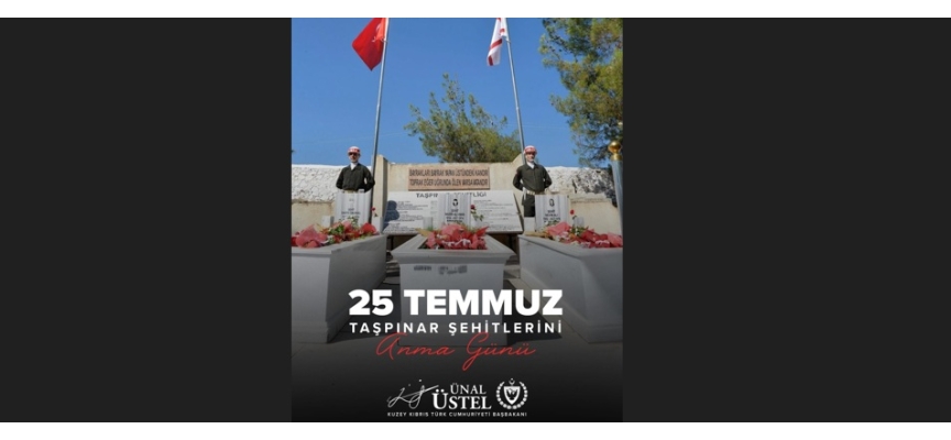 Başbakan Üstel, Taşpınar şehitlerini andı