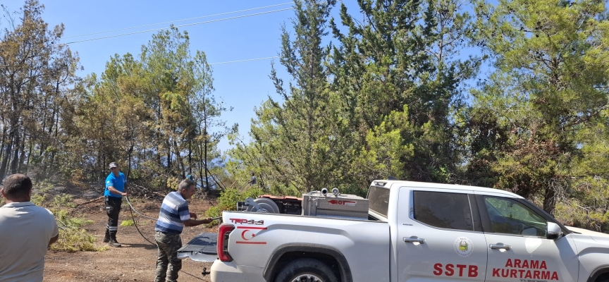 Esentepe-Karaağaç bölgesindeki yangın kontrol altına alındı, soğutma çalışmaları başladı