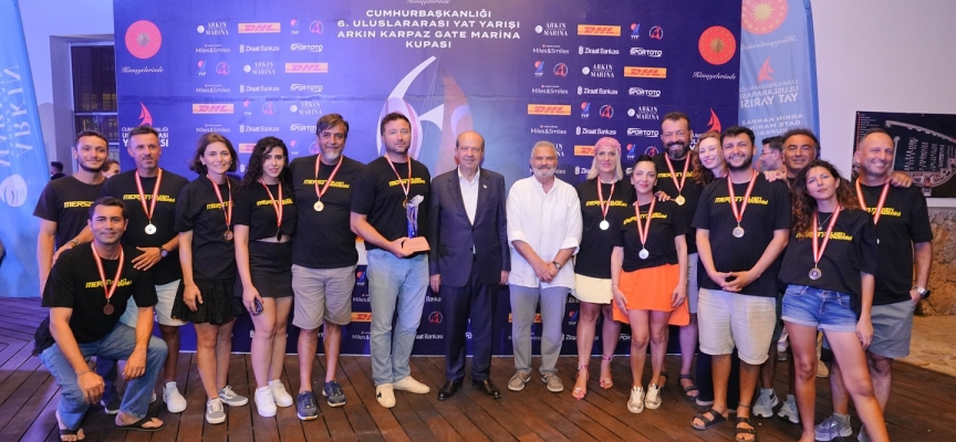 TC Cumhurbaşkanlığı 6’ncı Uluslararası Yat Yarışlarının KKTC etabı düzenlenen görkemli bir törenle sona erdi