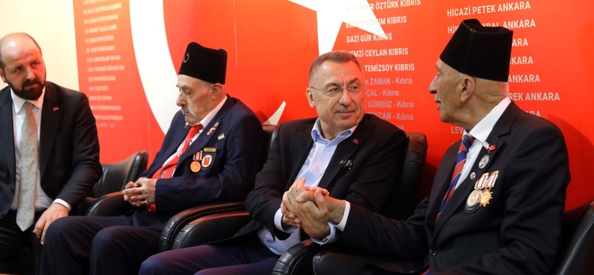 Fuat Oktay Kıbrıs gazileriyle buluştu