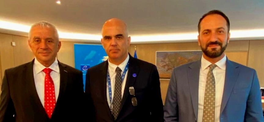 Cumhuriyet Meclisi heyeti Avrupa Konseyi Genel Sekreteri Alain Berset ile görüştü