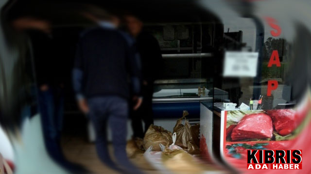 Lefkoşa'daki 'Umut Et Pazarı'na baskın!