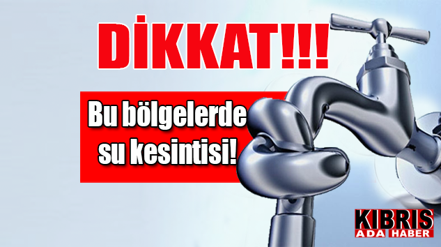 Mağusa'ya 4 gün su yok!