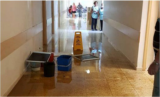 Lağım suları Onkoloji bölümü koridorlarını sardı!