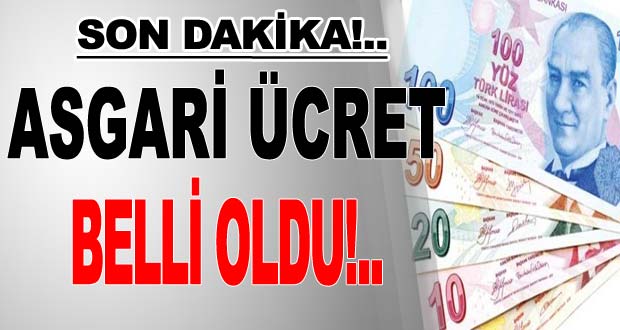 2017'nin ilk asgari ücreti belirlendi