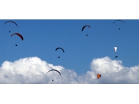 Çankırı'da yamaç paraşütü mesafe yarışmasının final uçuşu yapıldı