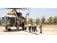 Mardin’de helikopterle havadan trafik denetimi yapıldı