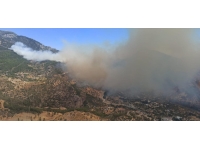 Datça'da orman yangını: Gece görüşü olan helikopterler kullanılacak