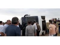 Kayseri'de yolcu otobüsü devrildi: Çok sayıda yaralı var