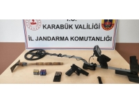 Karabük'te kaçak kazı yapan 2 kişi suçüstü yakalandı