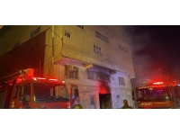 Uşak’ta fabrika yangını