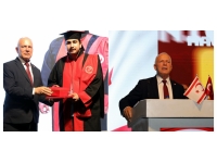 Töre, Rauf Denktaş Üniversitesi mezuniyet törenine katıldı