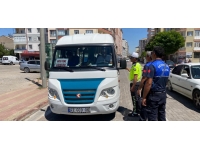 Seydişehir'de dolmuşlar denetlendi