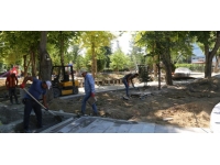 Karaman’da yeşil alan ve park çalışmaları devam ediyor