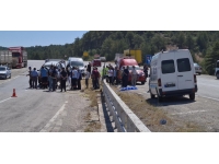 Kütahya'da otomobilin bariyerlere çarpması sonucu 1 kişi öldü