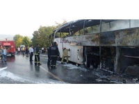 Bursa'da otobüs yangını: 40 yolcu tahliye edildi