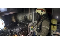 Avcılar'da bulaşık makinesi yangın çıkardı