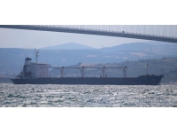Ukrayna'dan yola çıkan mısır yüklü gemi Çanakkale Boğazı'nda