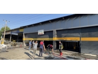 Adıyaman Küçük Sanayi Sitesi'nde çıkan yangında itfaiye eri yaralandı