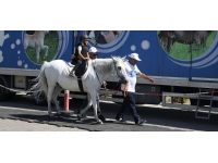 Nevşehir'de çocuklar atla gezdirildi