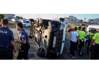 Bursa'da servis aracı devrildi: 8 yaralı