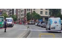 Şişli'de doğal gaz borusu patladı, cadde trafiğe kapatıldı