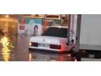 Sinop'ta sağanak: Yollar göle döndü