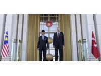 Cumhurbaşkanı Erdoğan, Malezya Kralı Sultan Abdullah Şah'ı resmi törenle karşıladı
