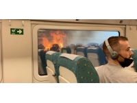 İspanya'da yangın bölgesinden geçen trendeki 20 kişi yaralandı