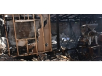 Sinop'ta yangın sonucu bir iş yeri zarar gördü