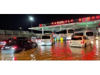 Kapıkule'yi su bastı