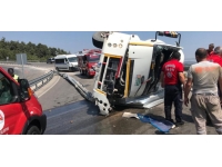 Mersin'de su tankeri devrildi: 1 ölü
