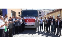 Pakistan'daki selzedeler için Bayburt'tan yardım tırı gönderildi