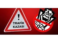 Direksiyon hakimiyetini kaybetti, yol çizim çalışması yapan işçiye çarptı