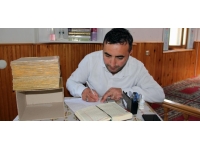 8 ayda Kur’an-ı Kerim’i elle yazdı