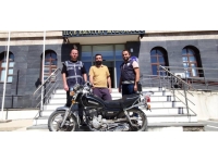 Bitlis'te çalınan motosiklet sahibine teslim edildi