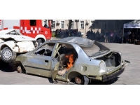 Tokat'ta itfaiyeciler tatbikat yaptı