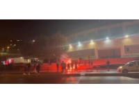 Derbi öncesi Vodafone Park'ın önünde kavga