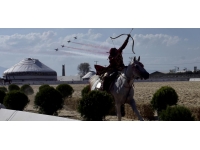 Dünya Göçebe Oyunları'nda atlı okçuluk müsabakaları yapıldı