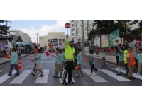 Uşak’ta "Yayalara Öncelik Duruşu, Hayata Saygı Duruşu" etkinliği düzenlendi