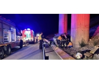 Kuzey Marmara Otoyolu'nda kontrolden çıkan araç devrildi: 1 ölü, 1 yaralı