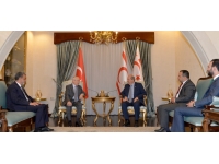 Cumhurbaşkanı Tatar, AK Parti Dış İlişkiler Başkan Yardımcısı Mehmet Ceylan ve beraberindeki heyeti kabul etti
